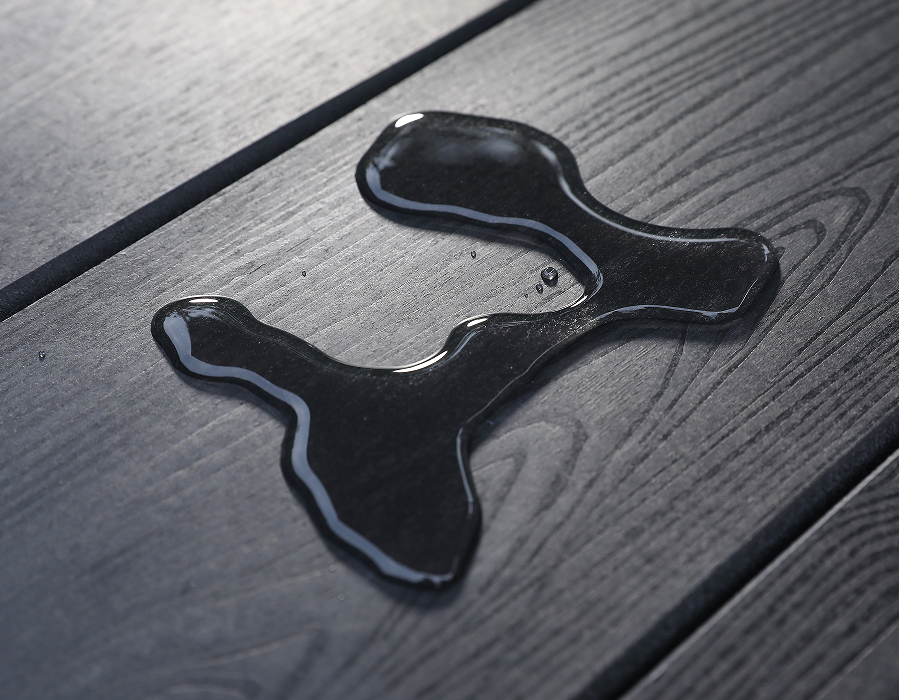 Deep Black Beading HDPE rektangulært bord