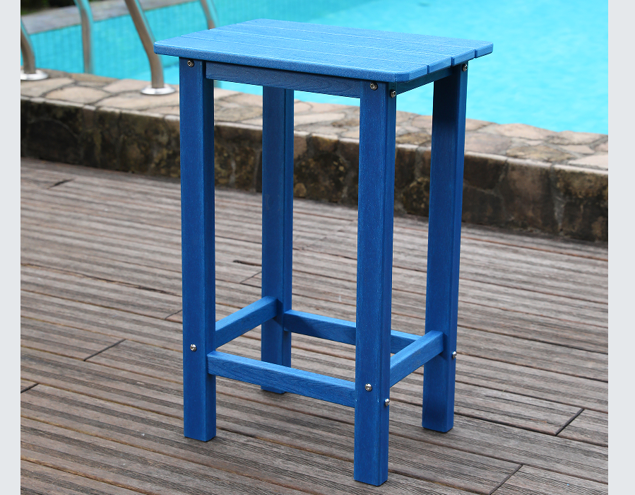 Coastal Blue HDPE High-Top Bar Spisebordssæt